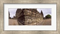 Framed Carving Details on 9th century Hindu temple, Indonesia