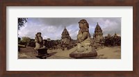 Framed Statues in 9th century Hindu temple, Indonesia