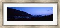 Framed Valley at dusk, Palolo, Oahu, Hawaii, USA