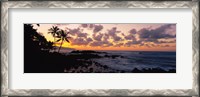 Framed Sunset North Shore, Oahu, Hawaii