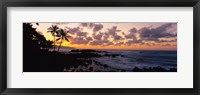 Framed Sunset North Shore, Oahu, Hawaii