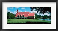 Framed Church in a field, Cap Malheureux Church, Mauritius island, Mauritius