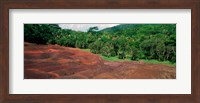 Framed Chamarel Coloured Earths, Mauritius