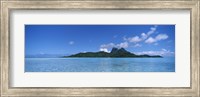 Framed Bora Bora from Motu Iti, Society Islands, French Polynesia