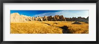 Framed Rock formations on a landscape, Prairie Wind Overlook, Badlands National Park, South Dakota, USA