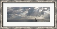 Framed Sailboat in the sea, Negril, Jamaica