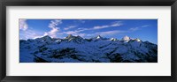 Framed Swiss Alps from Gornergrat, Switzerland