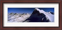Framed Swiss Alps from Klein Matterhorn, Switzerland