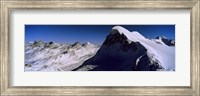 Framed Swiss Alps from Klein Matterhorn, Switzerland