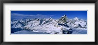 Framed Snow Covered Swiss Alps, Switzerland