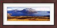 Framed Views of Cecil and Walter Peaks from Deer Park Heights, Lake Wakatipu, South Island, New Zealand