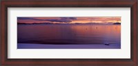 Framed Lake at sunset, Lake Tahoe, California