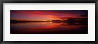 Framed Reflection of clouds in water, Rarotonga, Cook Islands, New Zealand