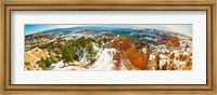 Framed Rock formations in a canyon, Bryce Canyon, Bryce Canyon National Park, Red Rock Country, Utah, USA