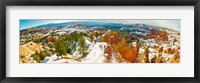 Framed Rock formations in a canyon, Bryce Canyon, Bryce Canyon National Park, Red Rock Country, Utah, USA