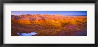 Framed Rock formations on a landscape, Badlands National Park, South Dakota, USA