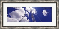 Framed Low angle view of radio antennas, Tucson Mountain Park, Tucson, Arizona, USA