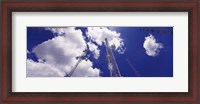 Framed Low angle view of radio antennas, Tucson Mountain Park, Tucson, Arizona, USA