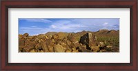 Framed Signal Hill with Petroglyphs, Saguaro National Park, Tucson, Arizona, USA