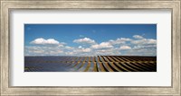 Framed Solar panels in a field, Provence-Alpes-Cote d'Azur, France