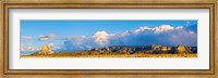 Framed Storm clouds over White Mesa, San Juan County, Utah, USA