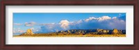 Framed Storm clouds over White Mesa, San Juan County, Utah, USA