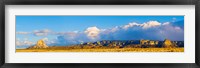 Framed Storm clouds over White Mesa, San Juan County, Utah, USA
