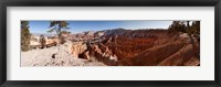 Framed Rock formations at Bryce Canyon National Park, Utah, USA