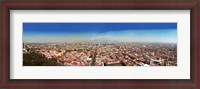 Framed Aerial view of cityscape, Mexico City, Mexico