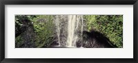 Framed Water falling from a rock, Hawaii, USA
