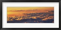 Framed Sunset above the clouds, Hawaii, USA