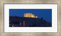 Framed Parthenon at dusk, Athens, Greece