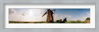Framed Windmill in a farm, Netherlands