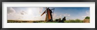 Framed Windmill in a farm, Netherlands