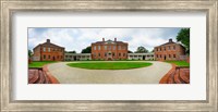 Framed Tryon Palace in New Bern, North Carolina, USA