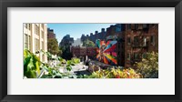 Framed Buildings around a street from the High Line in Chelsea, New York City, New York State, USA