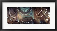 Framed Panoramic Images of a Blue Mosque, Istanbul, Turkey