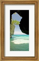 Framed Cliffside cave at Xtabi Hotel, Negril, Westmoreland, Jamaica