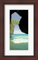 Framed Cliffside cave at Xtabi Hotel, Negril, Westmoreland, Jamaica