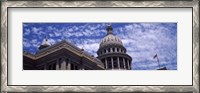 Framed Low angle view of the Texas State Capitol Building, Austin, Texas, USA