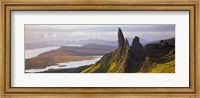 Framed Old Man of Storr Mountains, Isle of Skye, Inner Hebrides, Highland Region, Scotland