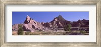 Framed Mountains at Badlands National Park, South Dakota, USA