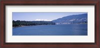 Framed Lions Gate Bridge with Mountain in the Background, Vancouver, British Columbia, Canada