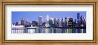 Framed Vancouver skyline, British Columbia, Canada