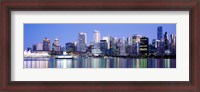 Framed Vancouver skyline, British Columbia, Canada