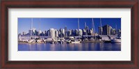 Framed Boats at a marina, Vancouver, British Columbia, Canada 2013