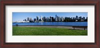 Framed River walk with skylines in the background, Vancouver, British Columbia, Canada 2013