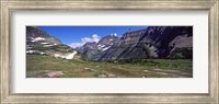 Framed Mountains on a landscape, US Glacier National Park, Montana, USA