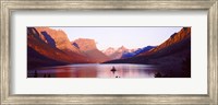 Framed St. Mary Lake at US Glacier National Park, Montana, USA