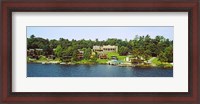 Framed Buildings along Lake George, New York State, USA